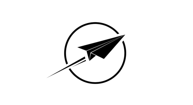 paper airplane flying through a circle on a white background on transparent background free vector removebg preview